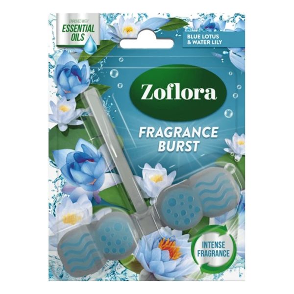 ZOFLORA RIM BLOCK BLUE LOTUS & WATER LILY FRAGRANCE BURST PACK OF 12