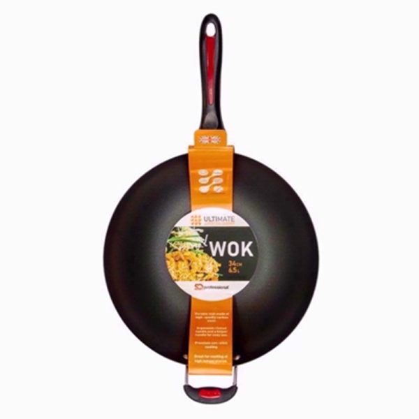 PRO COOK ULTIMATE CARBON STEEL WOK 34CM