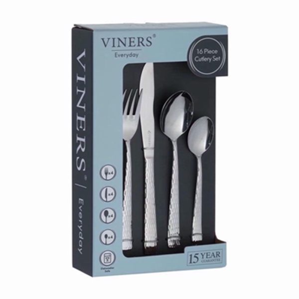 VINERS EVERYDAY GLISTEN 16PC CUTLERY SET