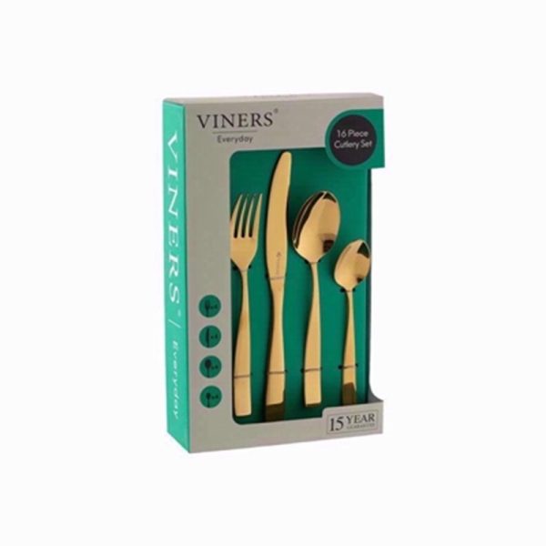 VINERS EVERYDAY PURITY GOLD 16PC CUTLERY