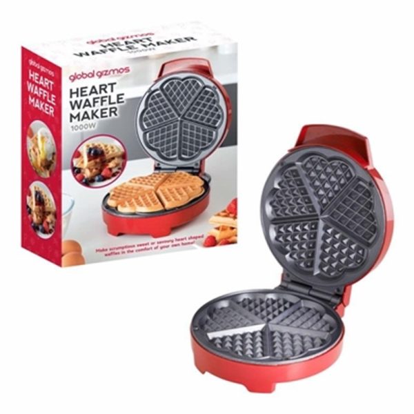 QUEST HEART SHAPE WAFFLE MAKER 37559