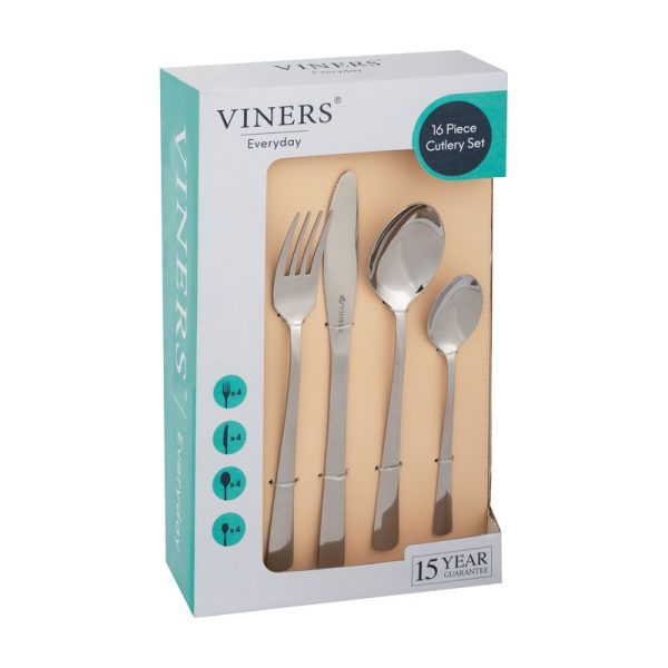 VINERS HAMPTON EVERYDAY 16PC CUTLERY SET