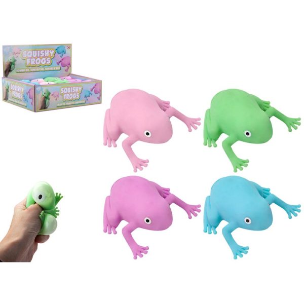 PASTEL SQUISHY FROG 8.5CM PACK OF 12