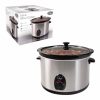 QUEST STAINLESS STEEL SLOW COOKER 5.5LTR 35280