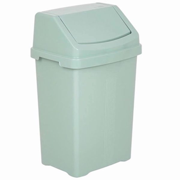 WHAM CASA SAGE SILVER SWING BIN 50LTR