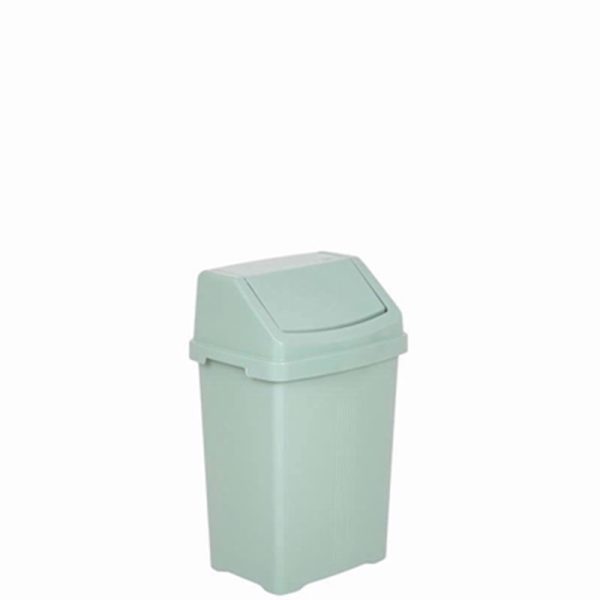 WHAM CASA SAGE SILVER SWING BIN 8LTR