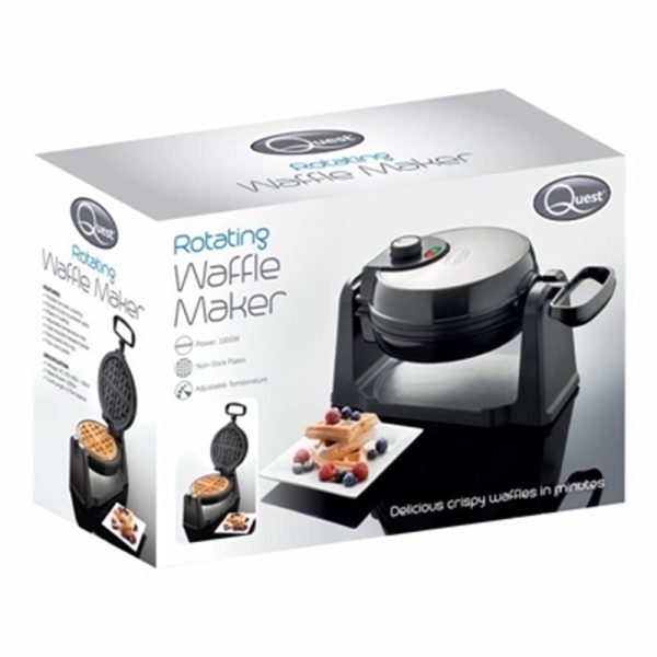 QUEST WAFFLE MAKER ROTATING 35969