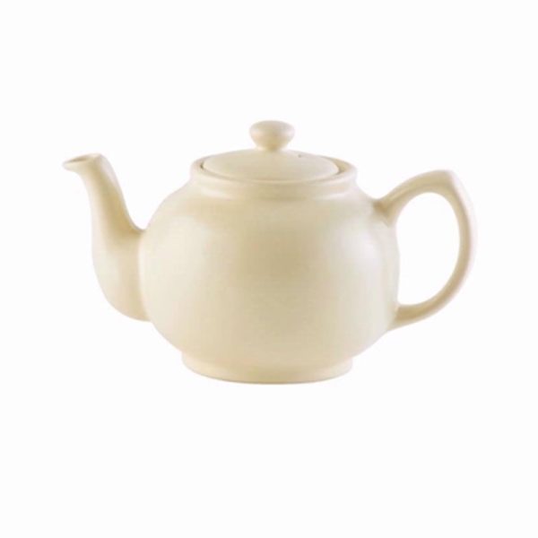 RAYWARE 6 CUP TEAPOT MATT CREAM