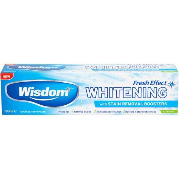 WISDOM TOOTHPASTE WHITENING 100ML PACK OF 12