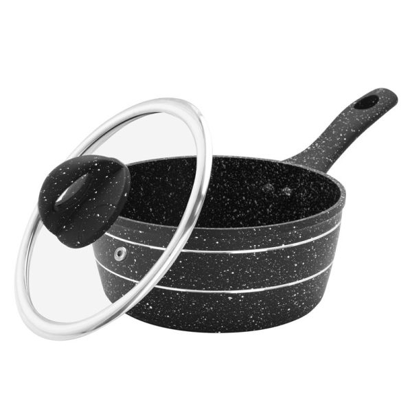 ROYALFORD FORGED SAUCEPAN W LID 16CM BLACK