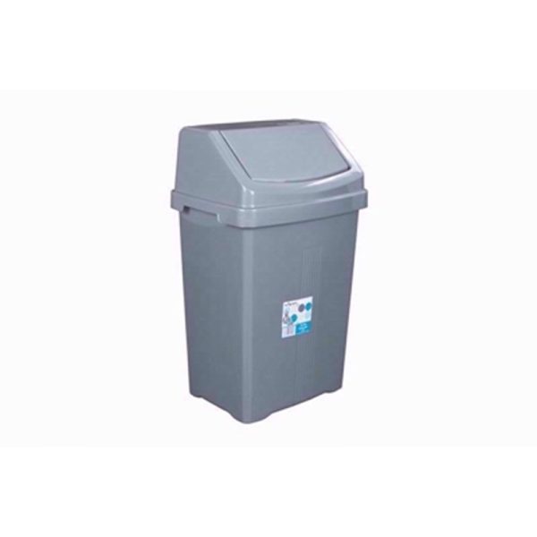 WHAM CASA SILVER SWING BIN 25LTR