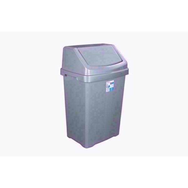 WHAM CASA SILVER SWING BIN 50LTR