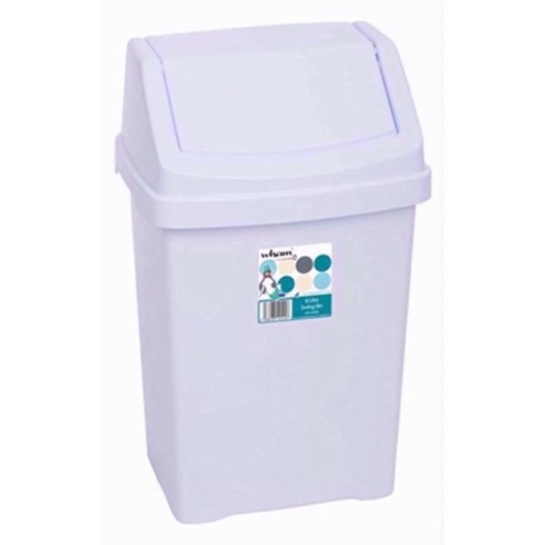 WHAM CASA WHITE SWING BIN 8LTR