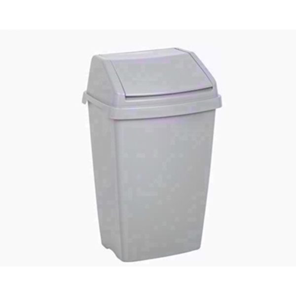 WHAM EVERYDAY SILVER SWING BIN 50LTR (SP)