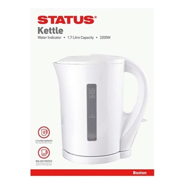 STATUS BOSTON KETTLE CORDLESS 1.7LT WHT