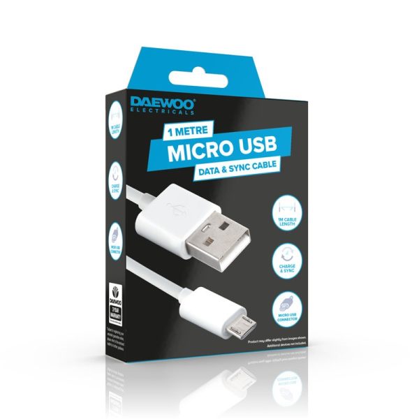 DAEWOO 1 MTR USB-A TO MICRO USB CABLE ELA1345