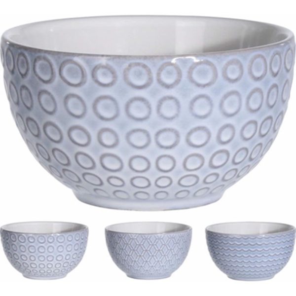 STONEWARE BOWL 300ML ASSTD