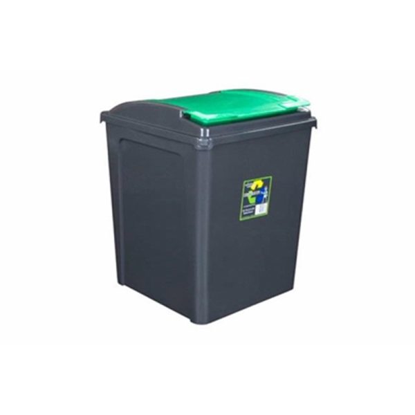 WHAM RECYCLE BIN 50LTR GREEN