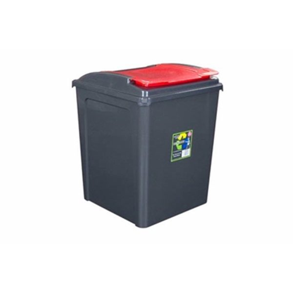 WHAM RECYCLE BIN 50LTR RED