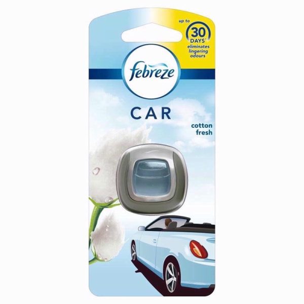 FEBREZE CAR CLIP 2ML COTTON FRESH PACK OF 6