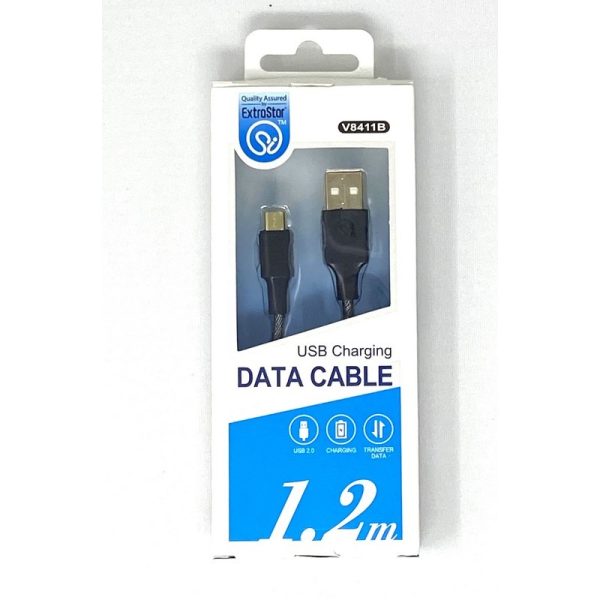 EXTRASTAR MICRO USB CABEL 1.2M BRADED CABLE