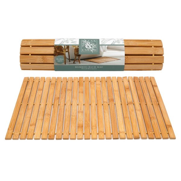 BATH MAT RELAX & UNWIND BAMBOO 40X60CM