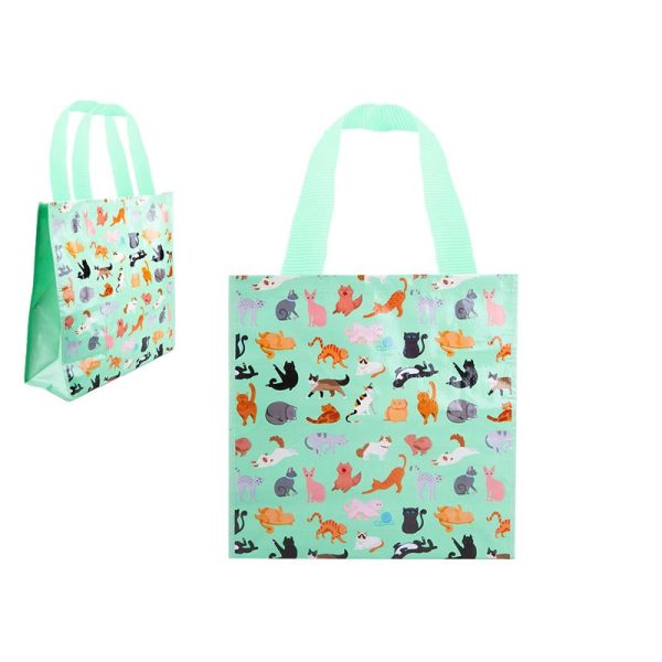 SHOPPING BAG PP CAT DESIGN 40X40X15CM