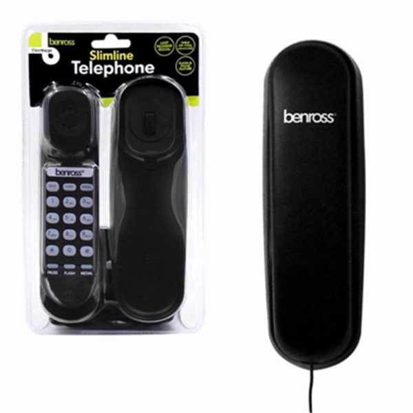 SLIMLINE TELEPHONE BLACK 44550