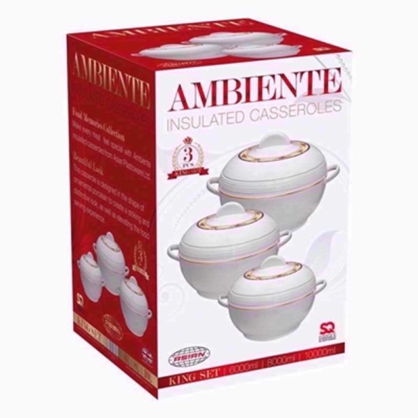 AMBIENT HOTPOT SET LGE WHITE/CREAM