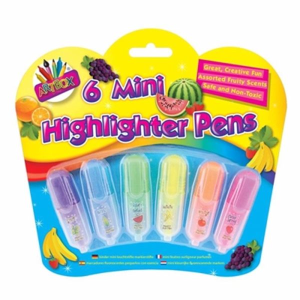 ART BOX HIGHLIGHTERS SCENTED MINI 6