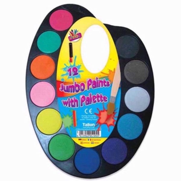 ART BOX JUMBO PAINTS WITH PALETTE