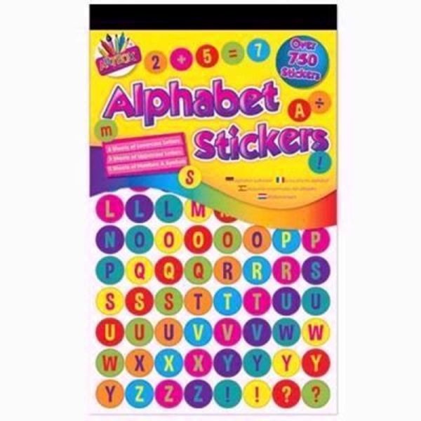 ART BOX LEARNING ALPHABET NUMBERS STICKERS