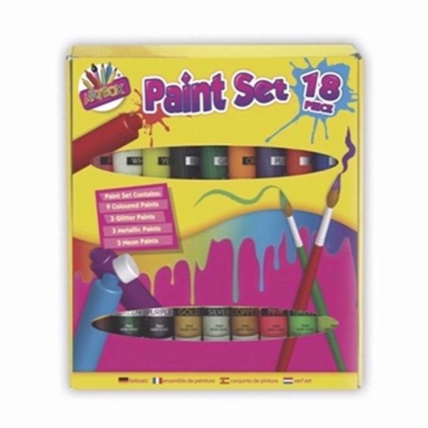 ART BOX PAINT SET 18