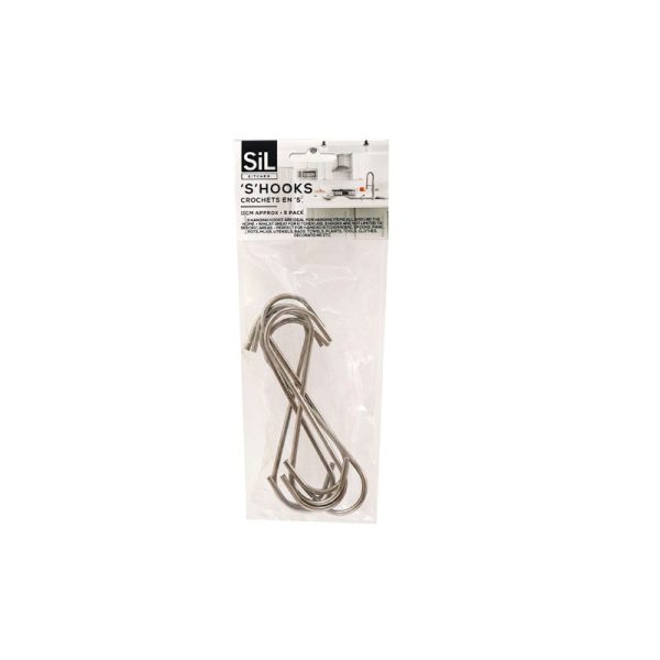 SIL S HOOKS 11CM PACK OF 5