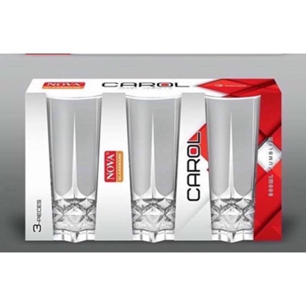 CAROL HIBALL GLASS 280ML PACK OF 3