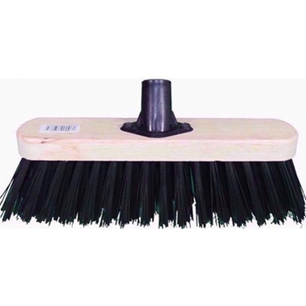 BROOM HEAD 12 INCH PVC BLACK