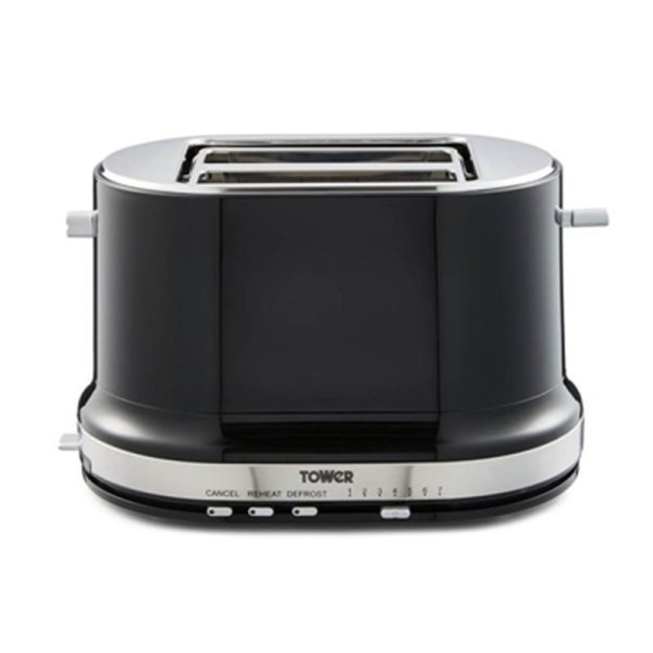 TOWER BELLE COLLECTION 2 SLICE TOASTER BLACK