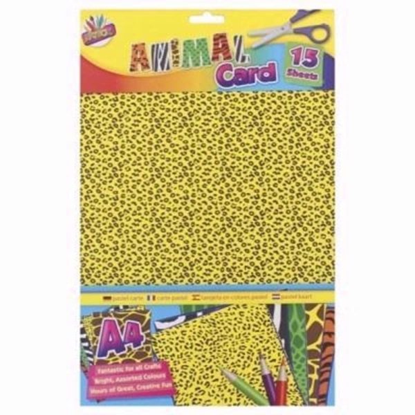 ARTBOX ANIMAL PRINT CARD 15 SHEETS A4