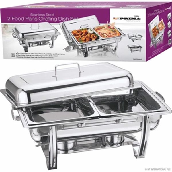 PRIMA CHAFING DISH 2 FOOD PAN SET