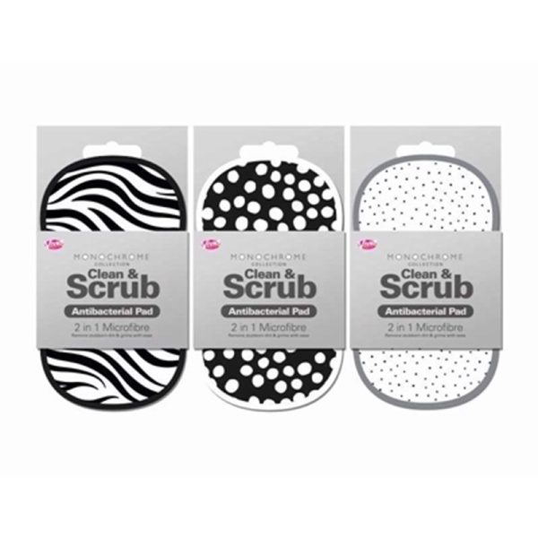 ANTIBAC SCRUB PAD 2 IN 1 MONOCHROME