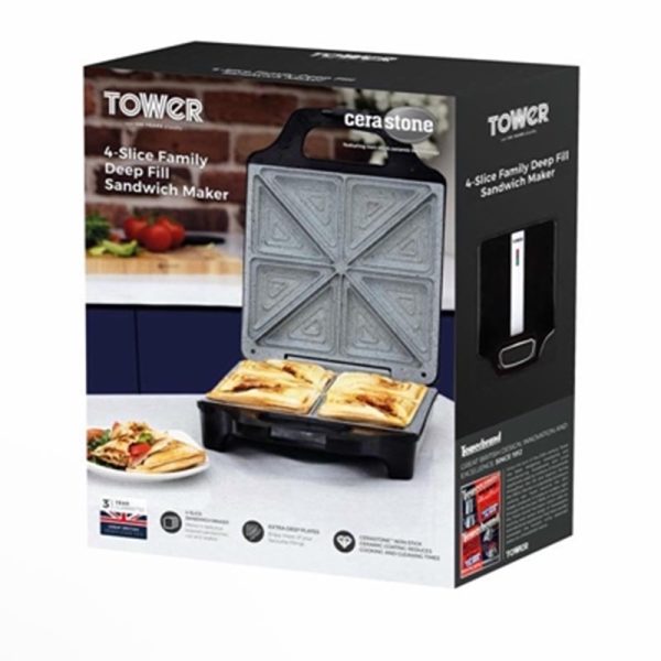 TOWER DEEP FILLED SANDWICH MAKER T27021 N/A