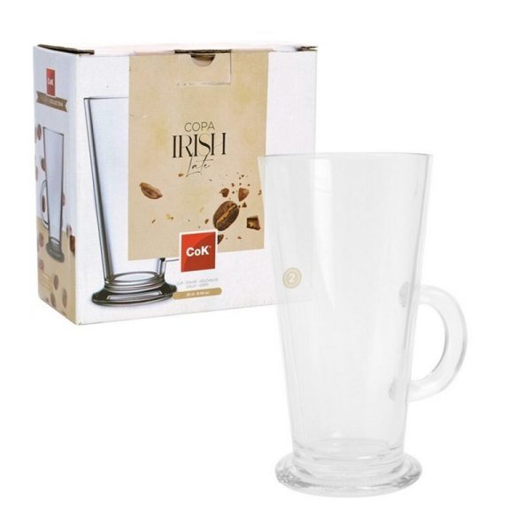 COK LATTE GLASS 25CL PACK OF 2