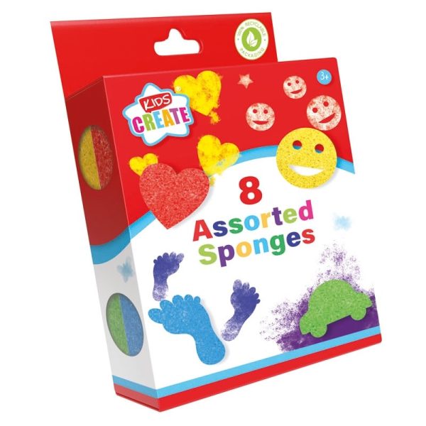 KIDS CREATE ASSORTED SPONGES 8