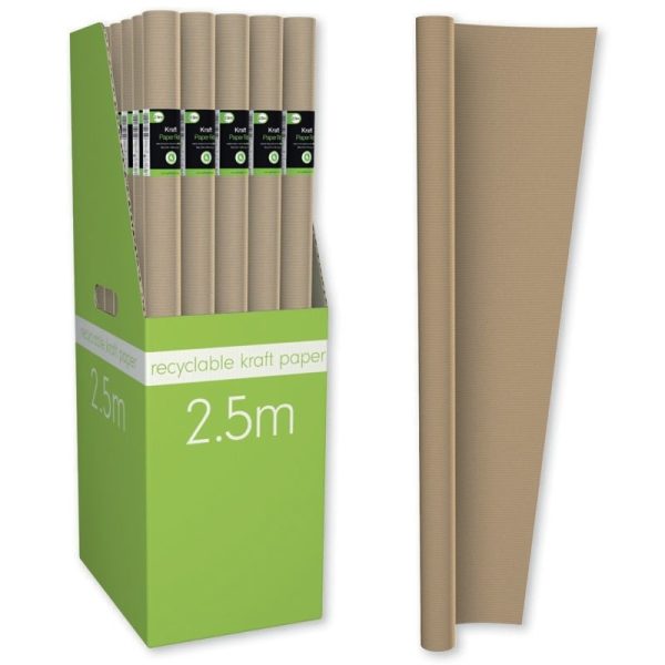 ANKER BROWN PAPER ROLL 2.5M PACK OF 36