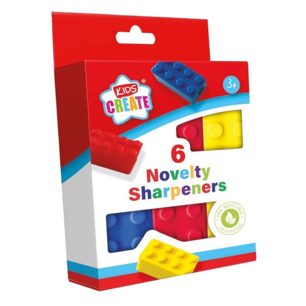 KIDS CREATE BRICK SHARPENERS X6