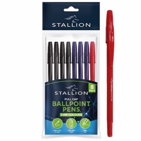 BALLPOINT PENS PACK OF 8