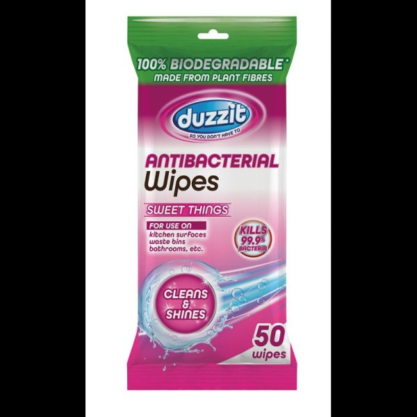 BIODEGRADABLE ANTI BAC WIPES SWEET THINGS PACK OF 50