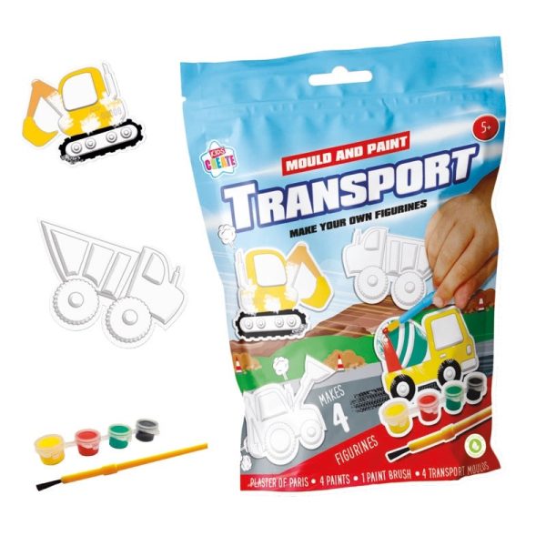 KIDS CREATE MOULD AND PAINT TRANSPORT