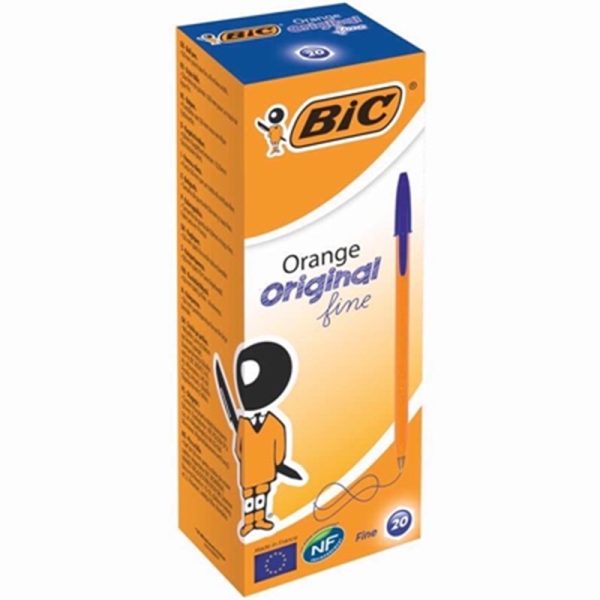 BIC ORGINAL ORANGE BLUE PACK OF 20