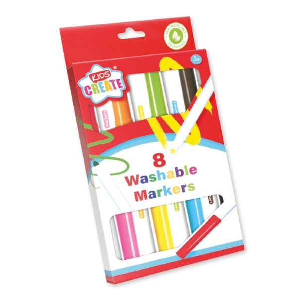 KIDS CREATE WASHABLE MARKERS 8